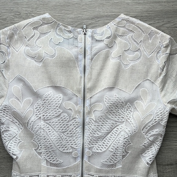 Topshop Cream and White Lace Dress - Picture 6 of 9